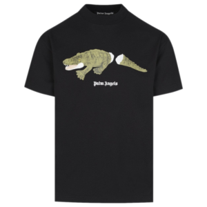 Camiseta Palm Angels Crocodile Print Black