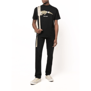 Camiseta Palm Angels Crocodile Print Black