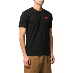 Camiseta Comme Des Garçons Play 'Double Hearts'