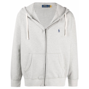 Moletom Com Zíper Cinza 'Polo Ralph Lauren'