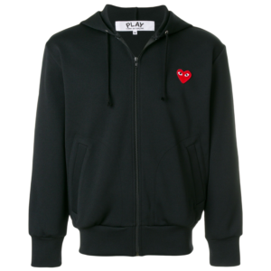 Moletom Com Zíper Preto 'Comme Des Garçons Play'