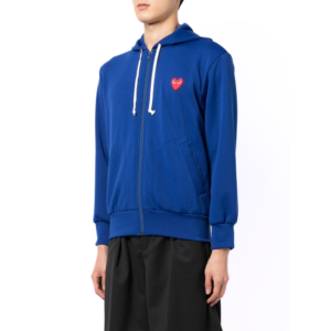 Moletom Com Zíper Azul 'Comme Des Garçons Play'