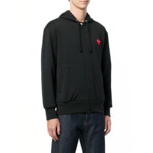 Moletom Com Zíper Preto 'Comme Des Garçons Play'