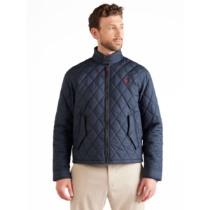 Jaqueta Water-Repellent Quilted Azul Marinho 'Polo Ralph Lauren'