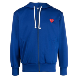 Moletom Com Zíper Azul 'Comme Des Garçons Play'